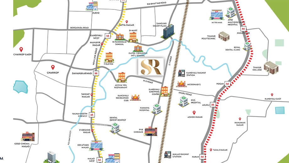 Location of Commercial Shivani Rudram in Kandivali West, Mumbai - Image 373531