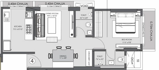 1 BHK Flat in Modirealty Asopalav in Kandivali West, Mumbai - Image 905175