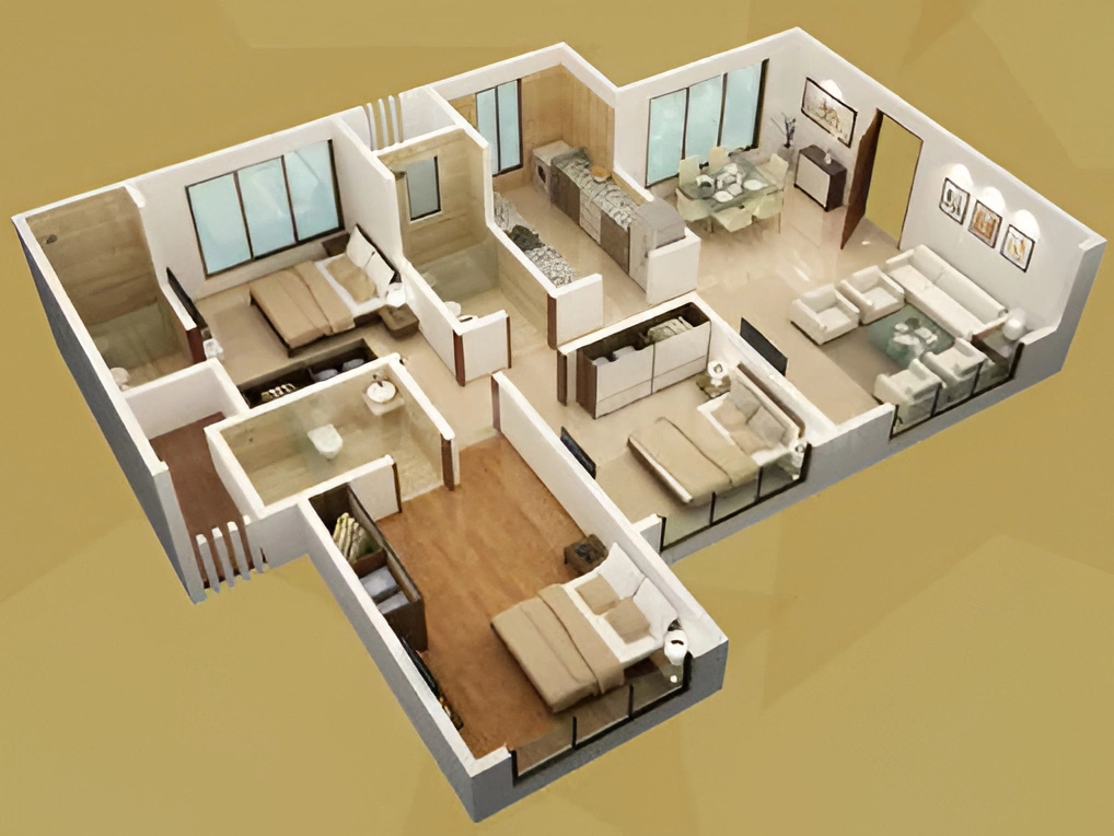 3 BHK Flat in Chaitanya Ashwini Residency in Borivali West, Mumbai - Image 904937