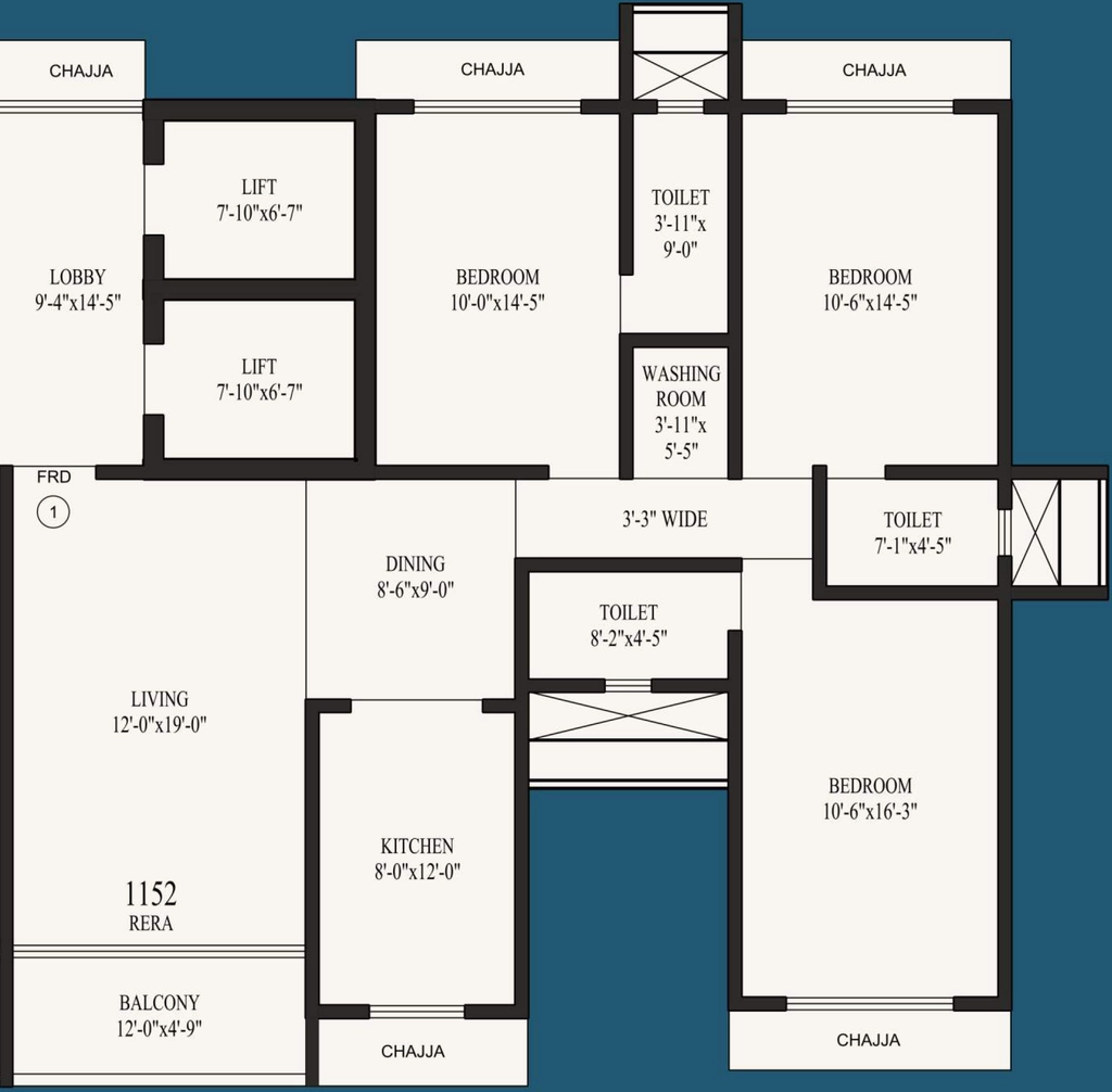 3 BHK Flat in Paradigm Blue Star Crystal Chsl in Borivali West, Mumbai - Image 904965