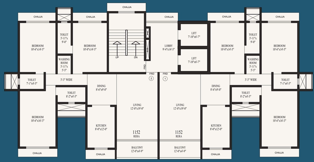 Floor Plan of Paradigm Blue Star Crystal Chsl in Borivali West, Mumbai - Image 373217