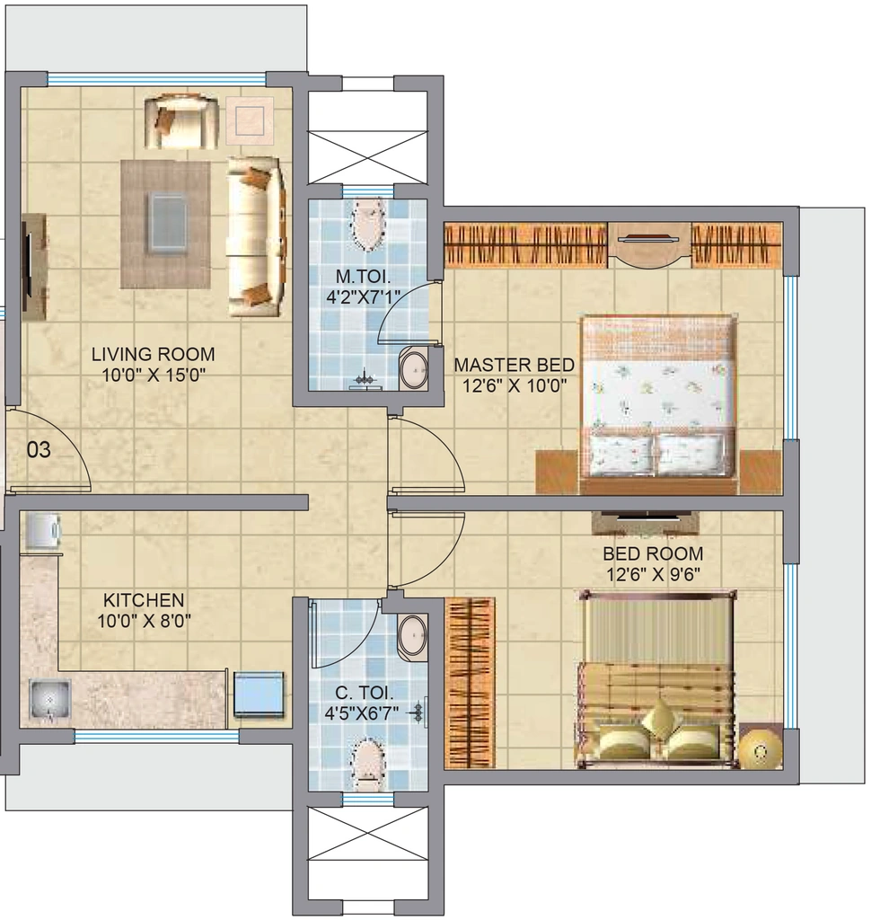 2 BHK Flat in Chheda Jai Devki in Borivali West, Mumbai - Image 904939