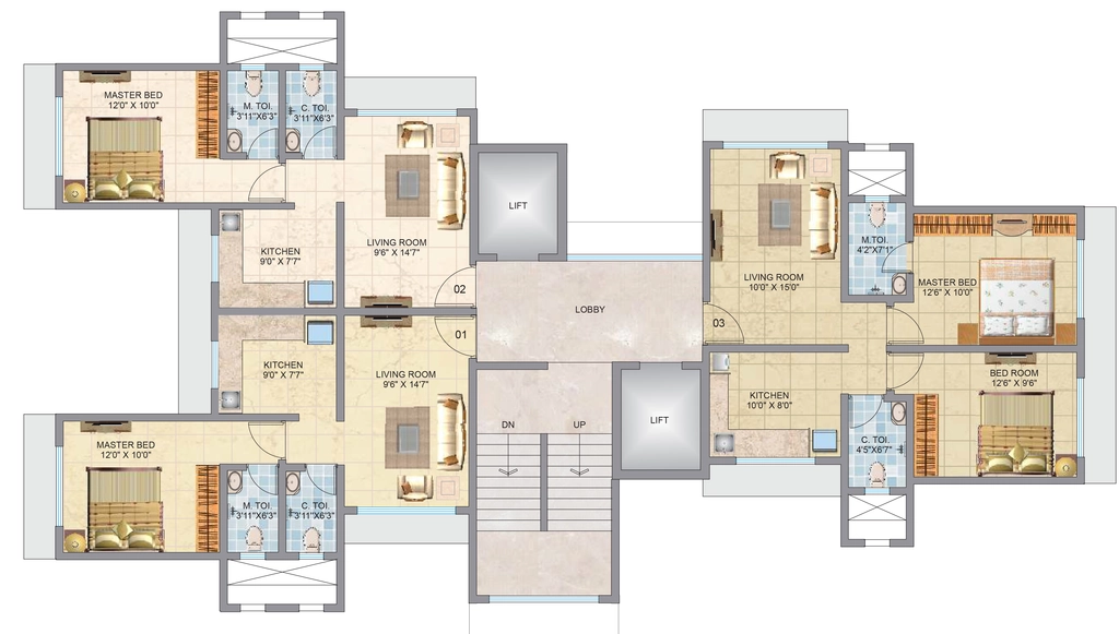 Floor Plan of Chheda Jai Devki in Borivali West, Mumbai - Image 373138