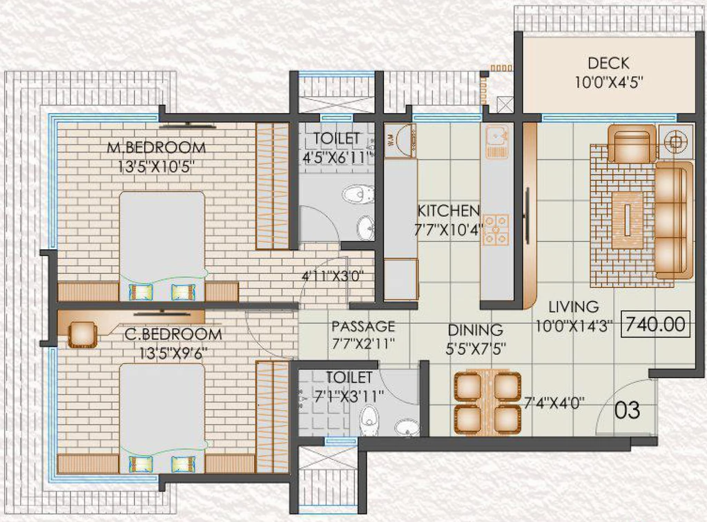 2 BHK Flat in Hindustan The Erica in Borivali West, Mumbai - Image 904945