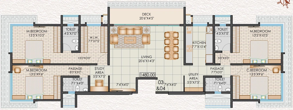 4 BHK Flat in Hindustan The Erica in Borivali West, Mumbai - Image 904947