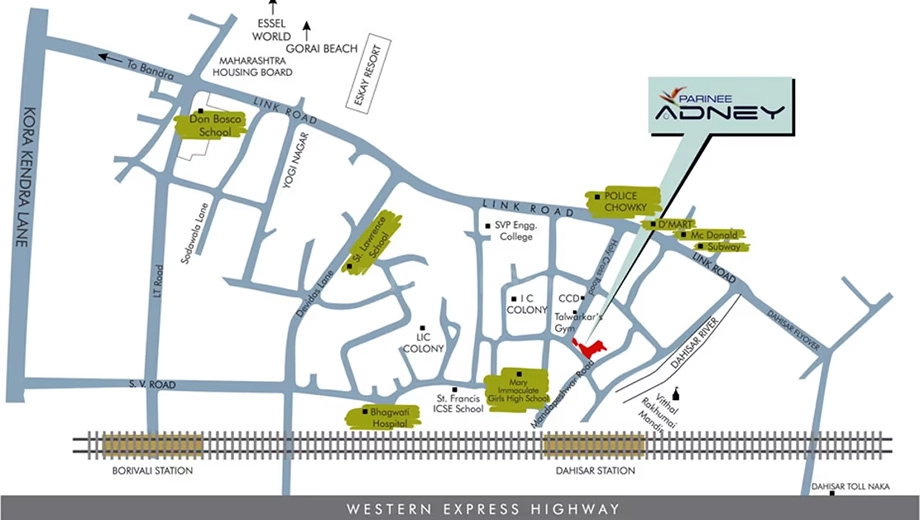 Location of Parinee Adney in Borivali West, Mumbai - Image 373376