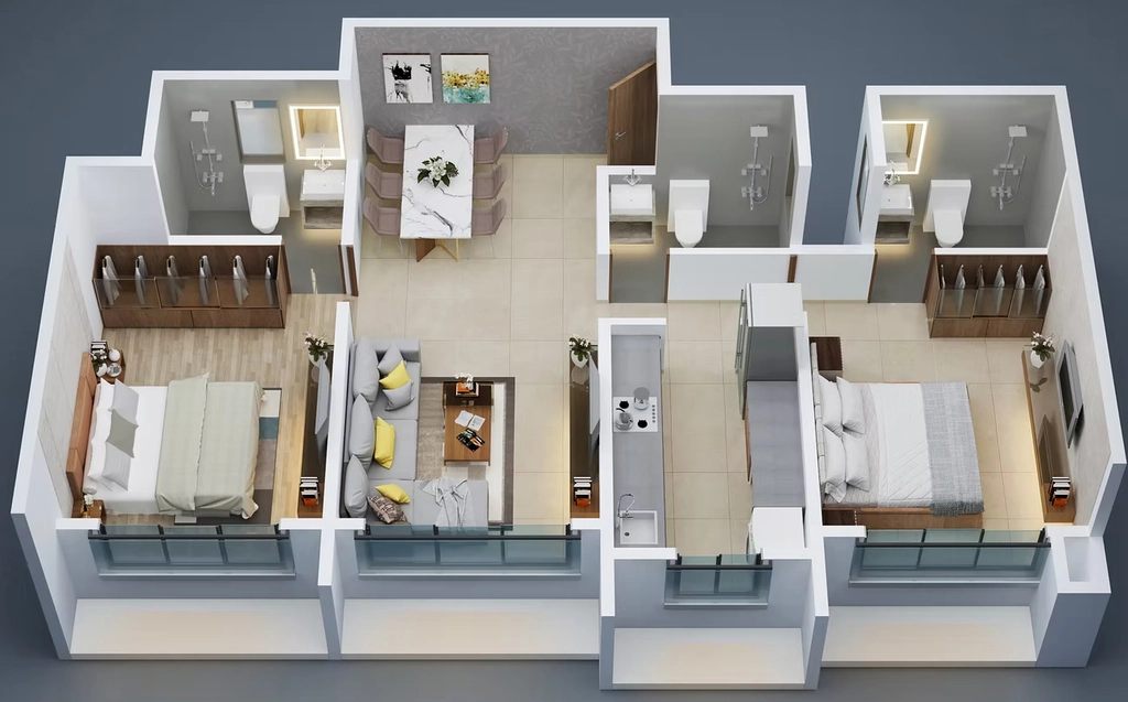 2 BHK Flat in RD Aurum in Borivali West, Mumbai - Image 905030