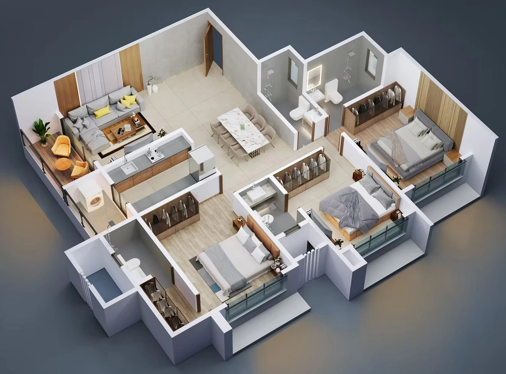 3 BHK Flat in RD Aurum in Borivali West, Mumbai - Image 905031