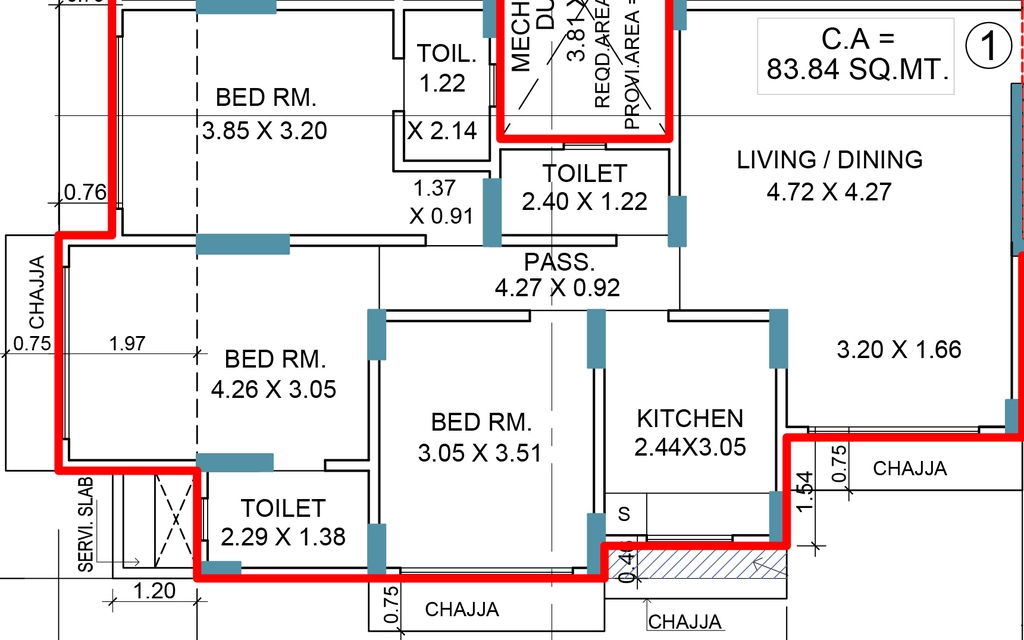 3 BHK Flat in Romell Shraddha in Borivali West, Mumbai - Image 905059