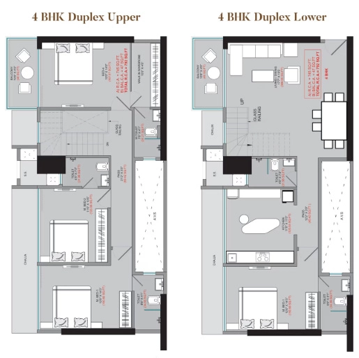 4 BHK Duplex in Sumit KMR Param in Borivali West, Mumbai - Image 905086