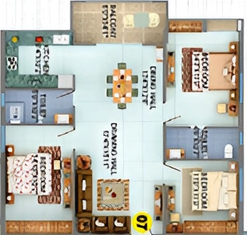 3 BHK Flat in Gauri Savitri Heritage in Bahu Bazaar, Ranchi - Image 904962