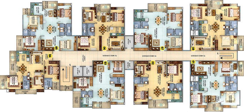 Floor Plan of Gauri Savitri Heritage in Bahu Bazaar, Ranchi - Image 373209