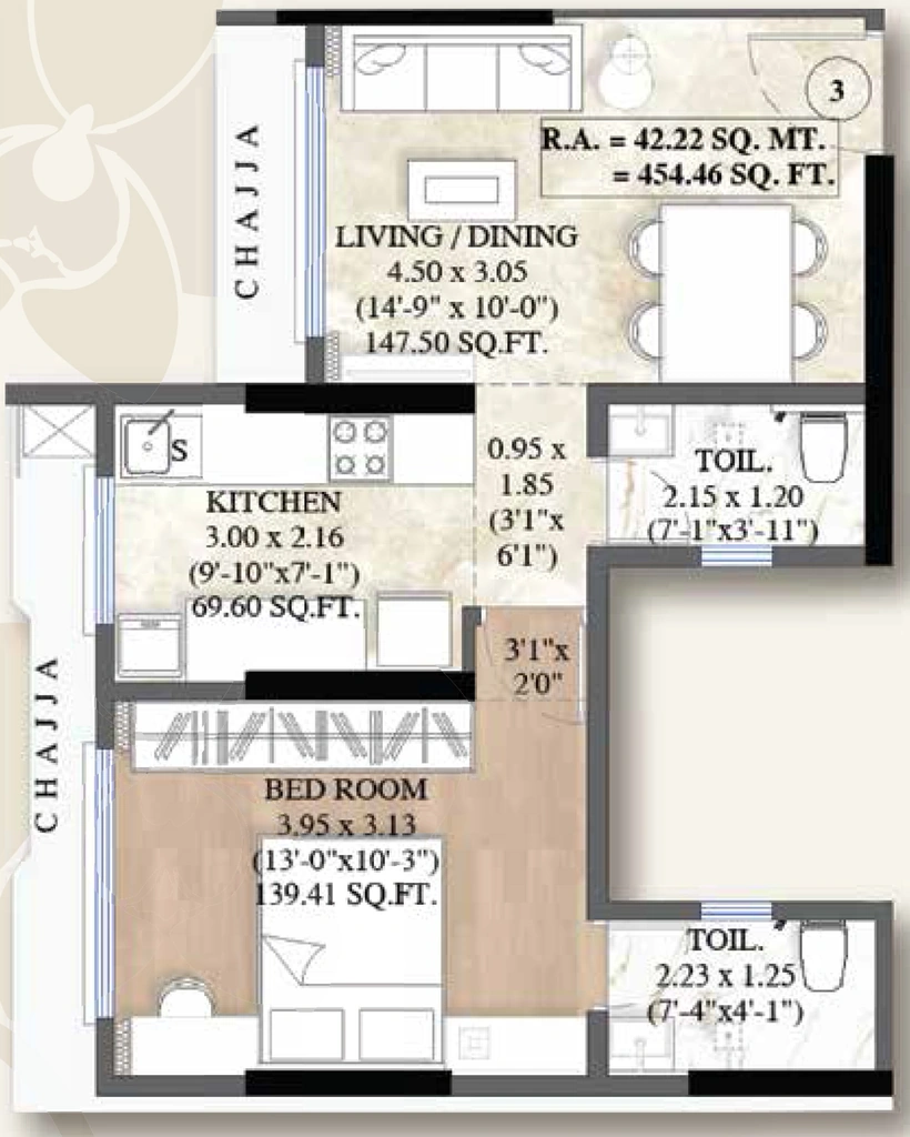 1 BHK Flat in Mhatre White Orchid Residency in Borivali West, Mumbai - Image 904954
