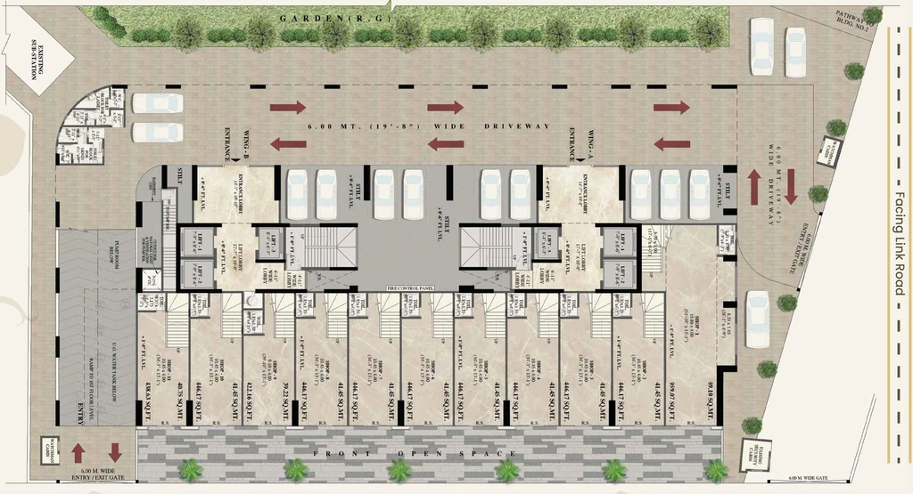 Master Plan of Mhatre White Orchid Residency in Borivali West, Mumbai - Image 373194