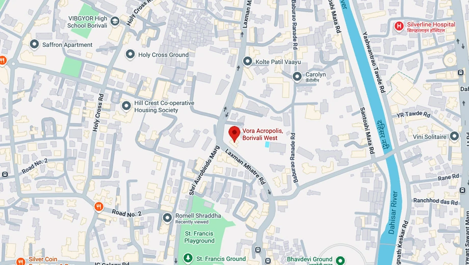 Location of Vora Acropolis in Borivali West, Mumbai - Image 373497