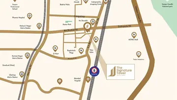 Location of Ossia The Signature Tower - Image 373359