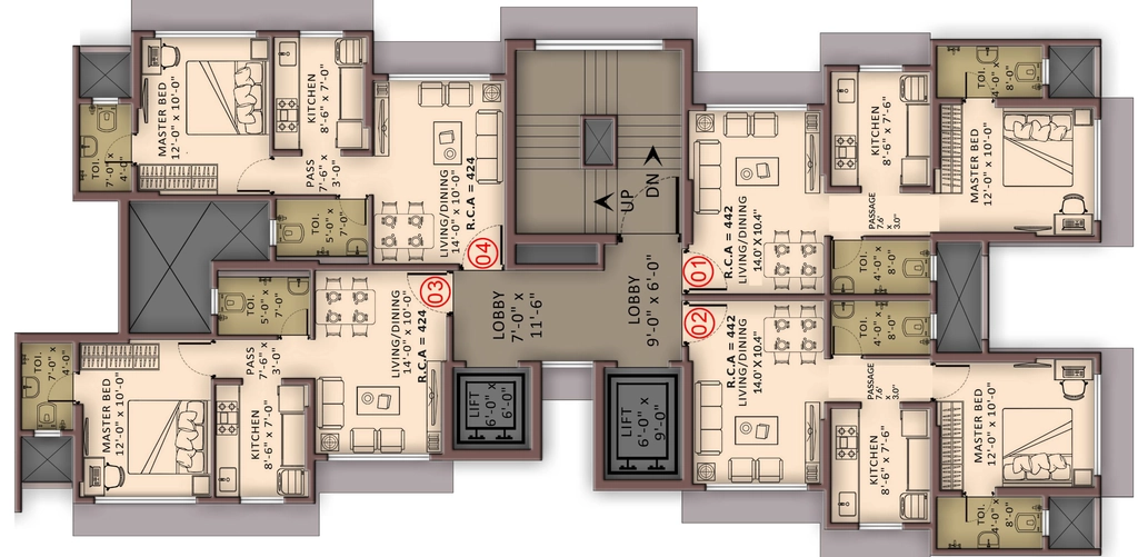 Floor Plan of Charkop 1 Abhilasha CHSL in Kandivali West, Mumbai - Image 378955