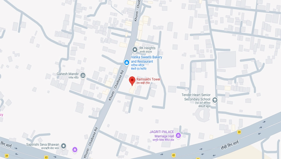 Location of Patliputra Ramsakhi Tower in Tupudana, Ranchi - Image 373265
