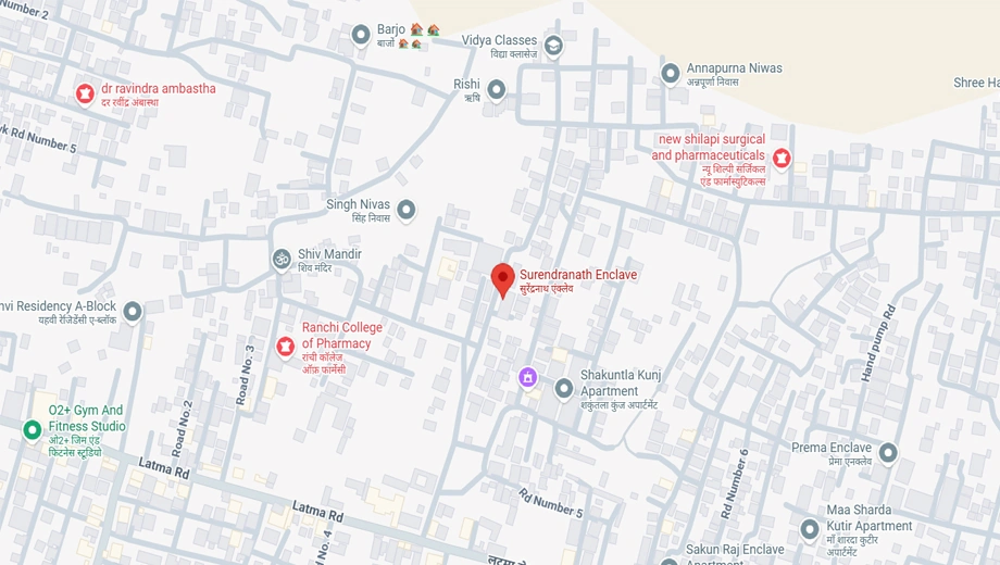 Location of Rameshwaram Surendranath Enclave in Hatia, Ranchi - Image 373270