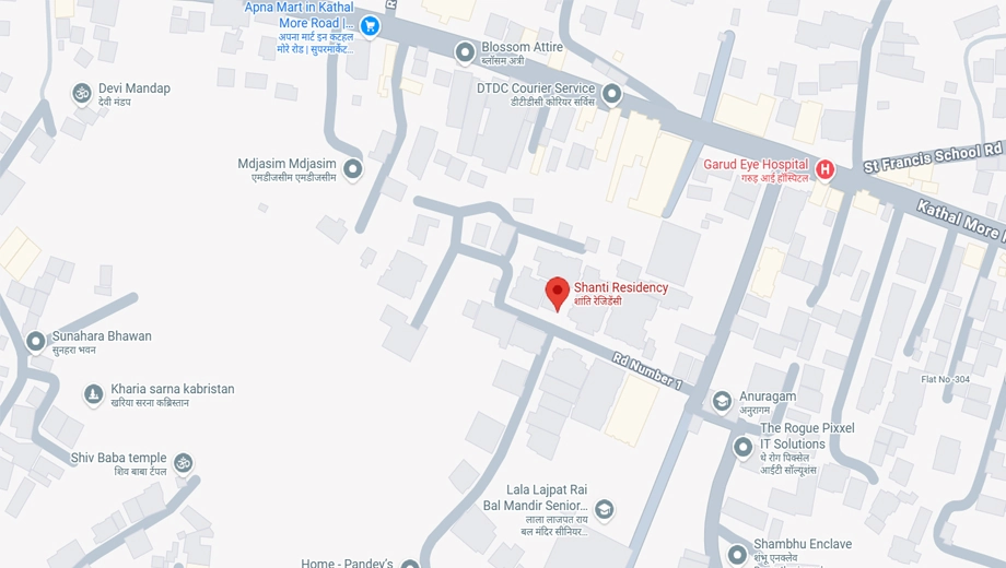 Location of Shanti Residency in Pundag, Ranchi - Image 373282