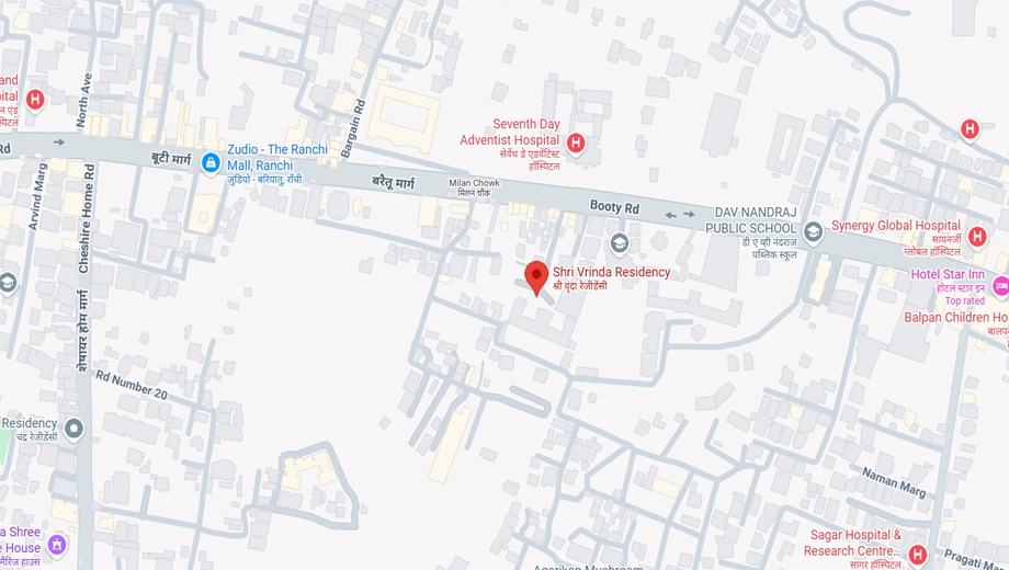 Location of Van Sri Vrinda Residency in Bariatu, Ranchi - Image 373302