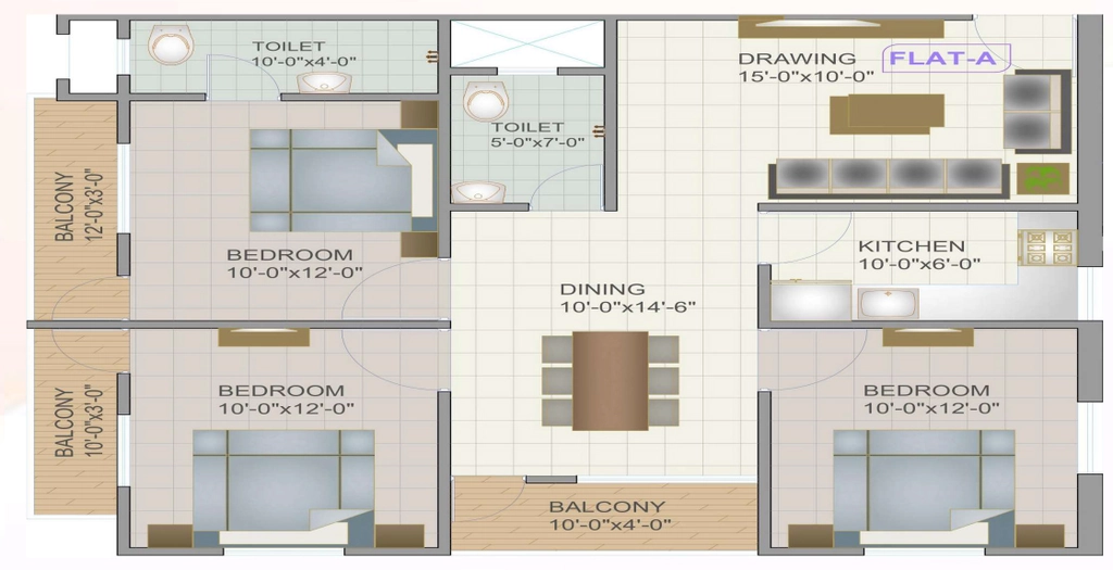 3 BHK Flat in Balaji Enclave in Bariatu, Ranchi - Image 905009