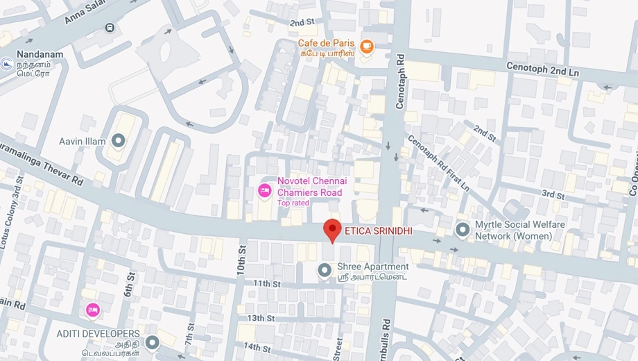 Location of Etica Srinidhi in Nandanam, Chennai - Image 373349