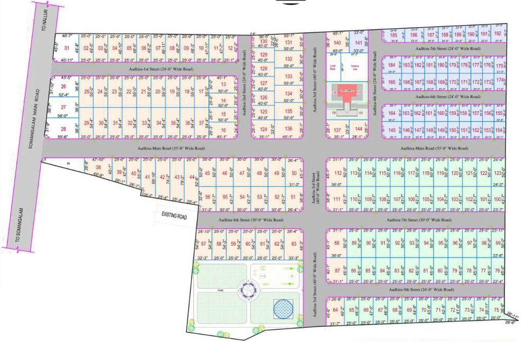 Master Plan of Ashwath Aadhira in Kundrathur, Chennai - Image 373434