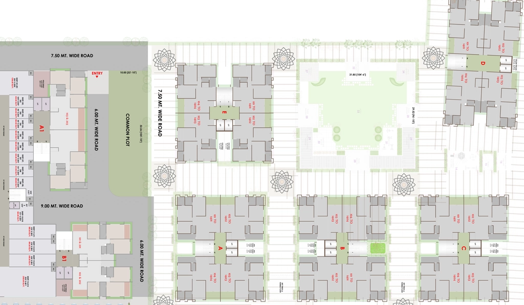 Floor Plan of Raj Mahal And The Lake Palace in Nikol, Ahmedabad - Image 412964