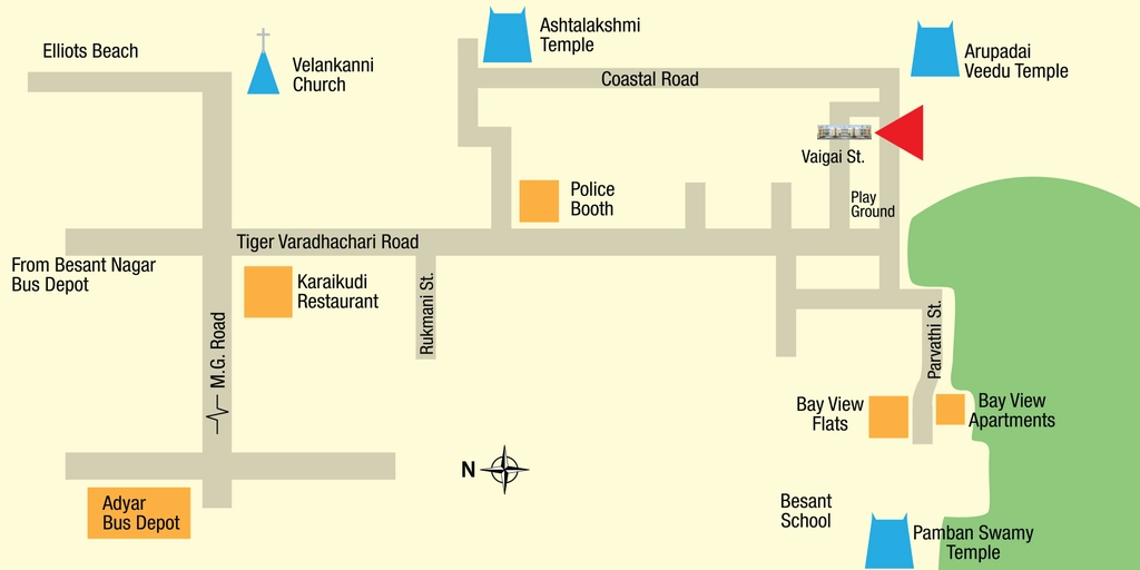Location of Kgeyes Madura in Besant Nagar, Chennai - Image 373527