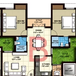 2 BHK Flat in Kgeyes Agastiya in Thiruvanmiyur, Chennai - Image 905199