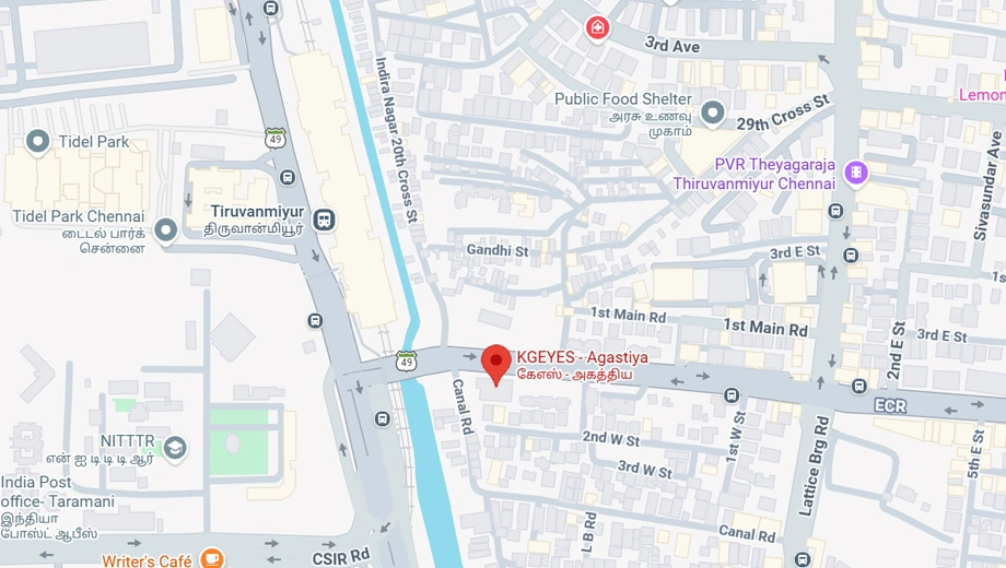 Location of Kgeyes Agastiya in Thiruvanmiyur, Chennai - Image 373624