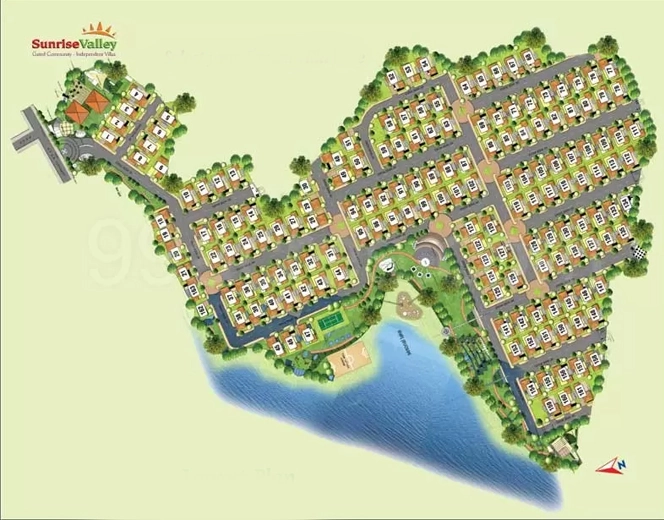 Master Plan of Sunrise Valley in Upperpally, Hyderabad - Image 373781