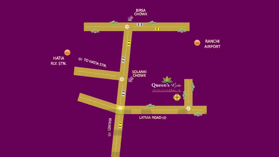 Location of Aero Queens Gate in Namkum, Ranchi - Image 373635