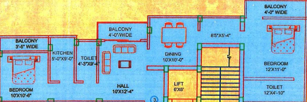 2 BHK Flat in G S Pitamber Complex Block C in Dipatoli, Ranchi - Image 905210