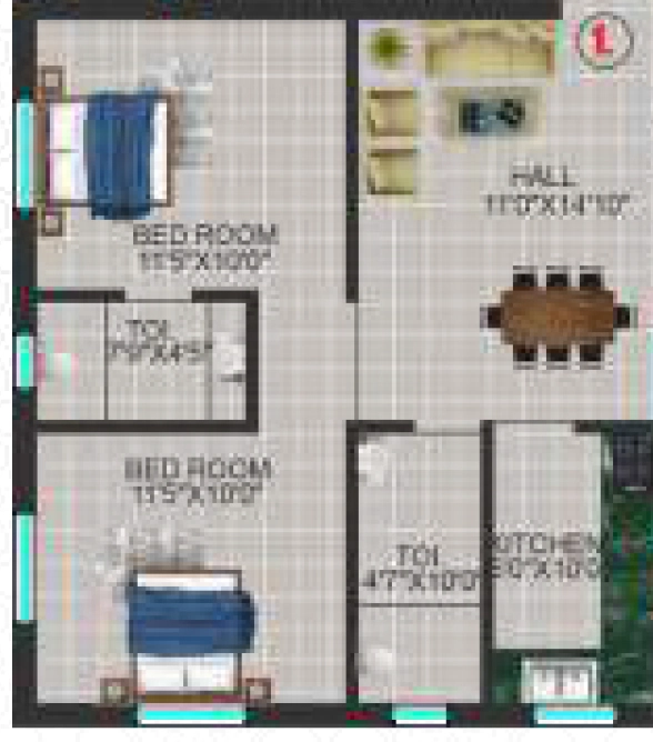 2 BHK Flat in Newqonetic Basargarh Heritage in Hesag, Ranchi - Image 905234