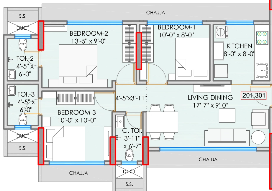 2 BHK Flat in The Green Jay Krishna in Borivali West, Mumbai - Image 907188