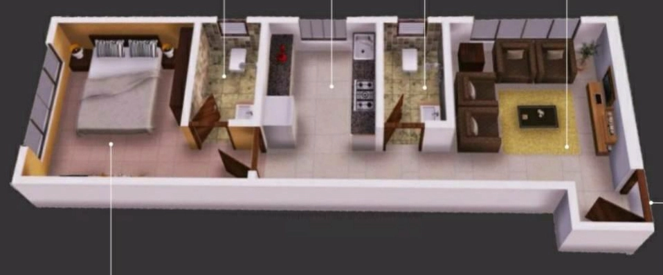 1 BHK Flat in Kumar Vastu Pinnacle in Borivali West, Mumbai - Image 907138