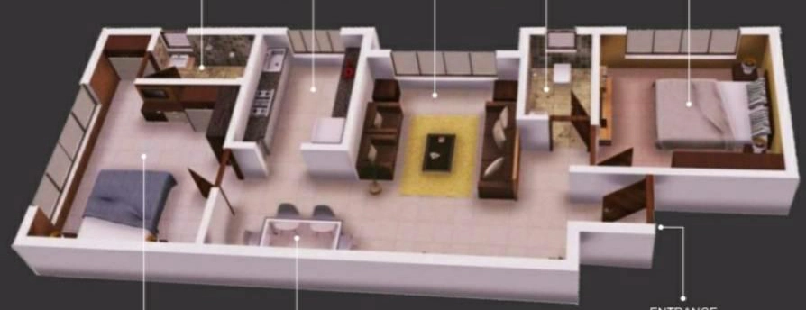 2 BHK Flat in Kumar Vastu Pinnacle in Borivali West, Mumbai - Image 907139