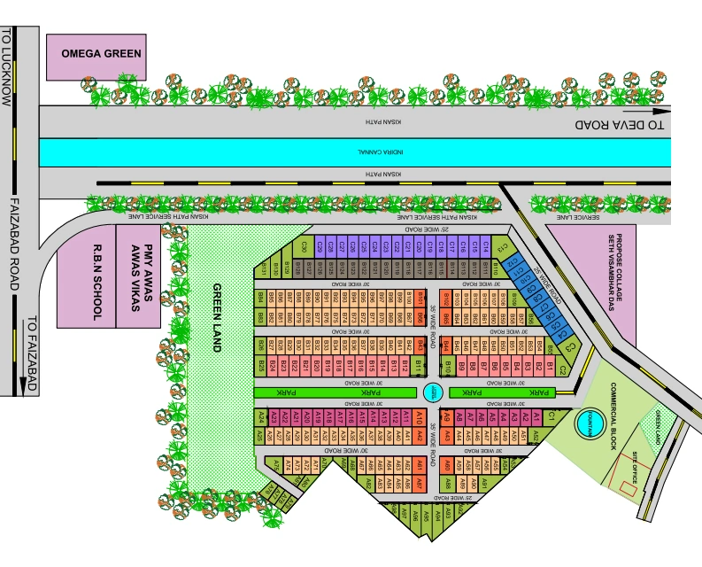 Master Plan of VRS The Palm Valley in Faizabad Road, Lucknow - Image 373747