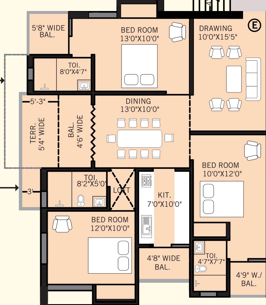 3 BHK Flat in Odin Symphony City in BIT Mesra, Ranchi - Image 905272