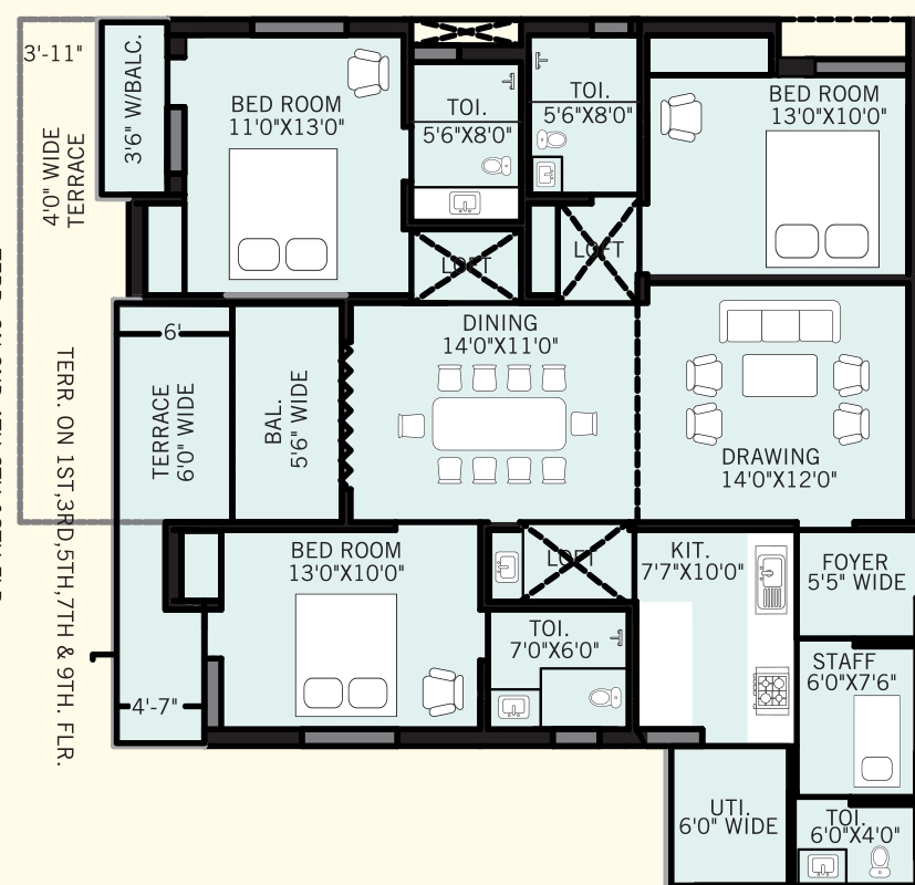 3 BHK Flat in Odin Symphony City in BIT Mesra, Ranchi - Image 905273