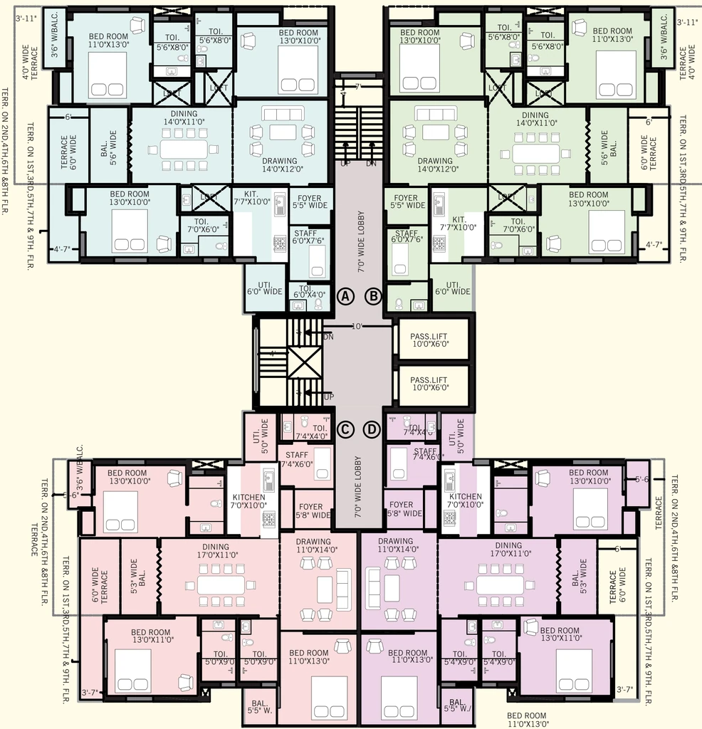 Floor Plan of Odin Symphony City in BIT Mesra, Ranchi - Image 373768