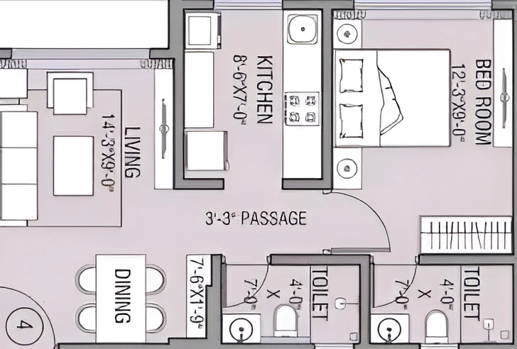 1 BHK Flat in Drashti Sigma Amber in Kandivali West, Mumbai - Image 909151