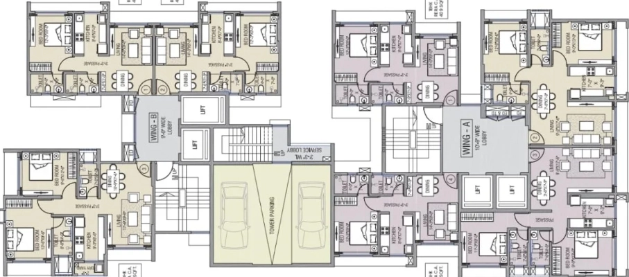 Floor Plan of Drashti Sigma Amber in Kandivali West, Mumbai - Image 382582