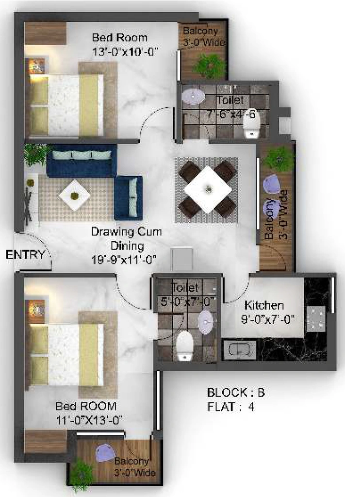 2 BHK Flat in Sain Oasis in Getlatu, Ranchi - Image 905290