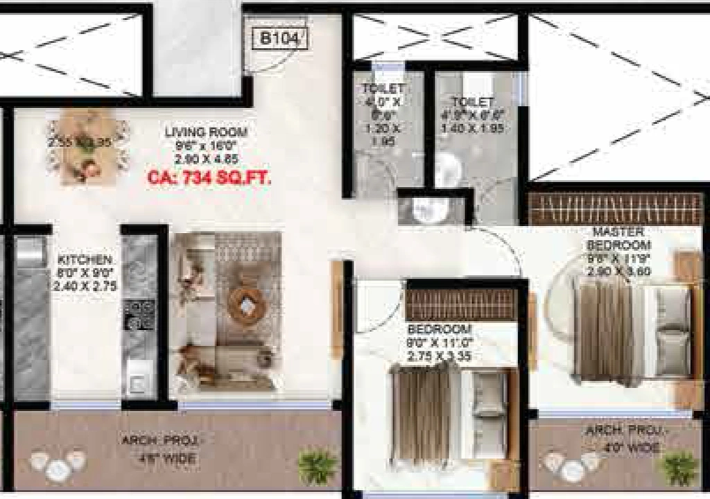 2 BHK Flat in Thanekar BKC Paramount in Badlapur East, Thane - Image 907172
