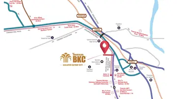 Location of Thanekar BKC Paramount - Image 378023