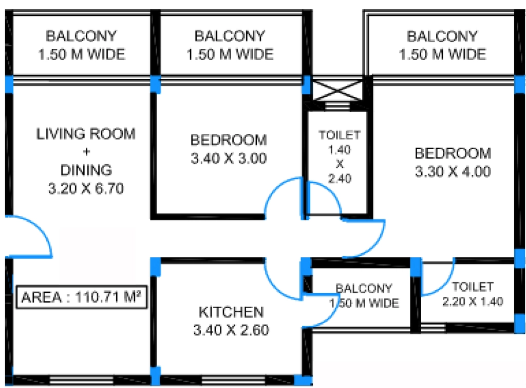 2 BHK Flat in Rumeet Status Meadows in Margao, Goa - Image 905715