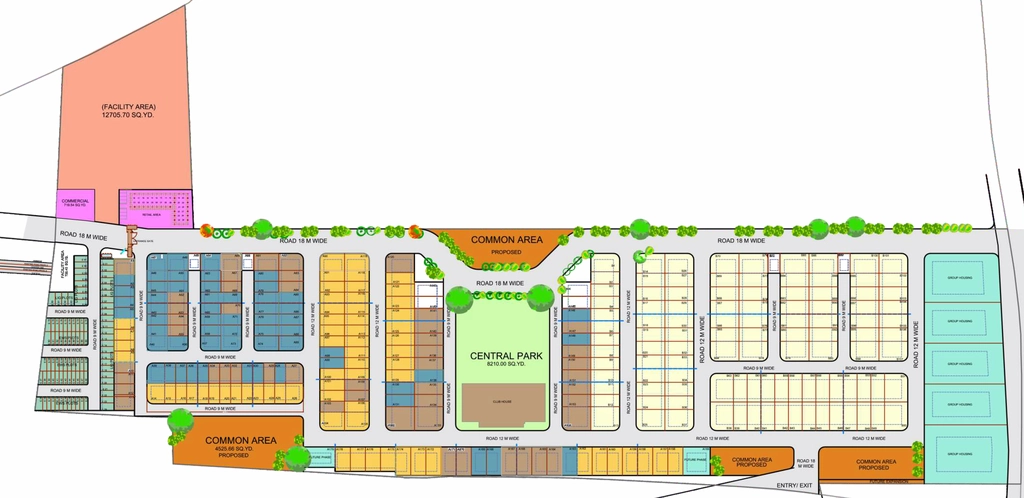 Master Plan of Akshat Kanota Estate in Agra Road, Jaipur - Image 374224